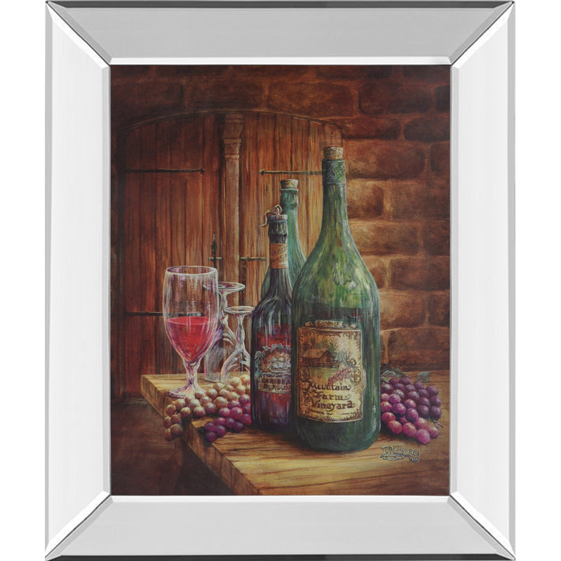 Bloomsbury Market Vintage Wine Ill Picture Frame Print on Paper Wayfair